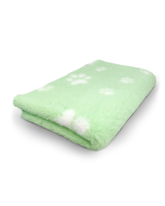 Vetbed Lichtgroen + Voetprint - Latex Anti-Slip
