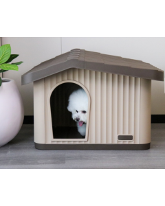 Topmast Kunststof Dierenverblijf PEDRO 2 - voor Middelgrote hond of Kat 75 x 64 x 52 cm
