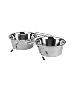 Topmast RVS Dinnerset - Met 2 Voerbakken - Voor Honden