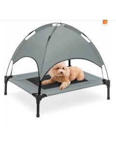 RETOUR Topmast Hondenstretcher met luifel 76 x 61 cm - Antraciet