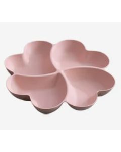 Kunststof Voerbakje 4 delig - Roze