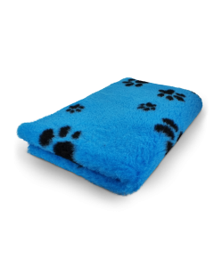 Vet Bed - Turquoise met Zwarte Pootjes - Antislip Hondenmat