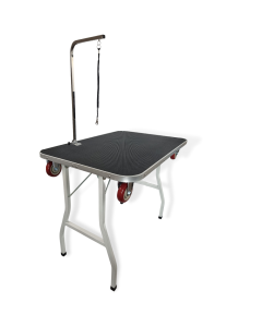 Trimtafel Max Premium RVS - Met wielen - Trolley Functie - Antislip Werkblad - 91 x 61 x 76 cm