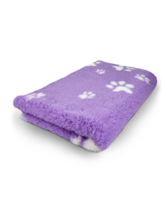 Vet Bed - Lila met Witte Pootjes - Antislip Hondenmat